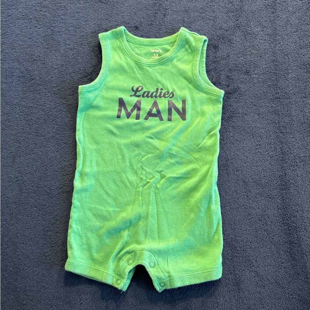 Carter's Green 'Ladies Man' Bodysuit
